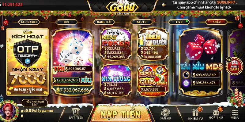 Mini game tại Go88